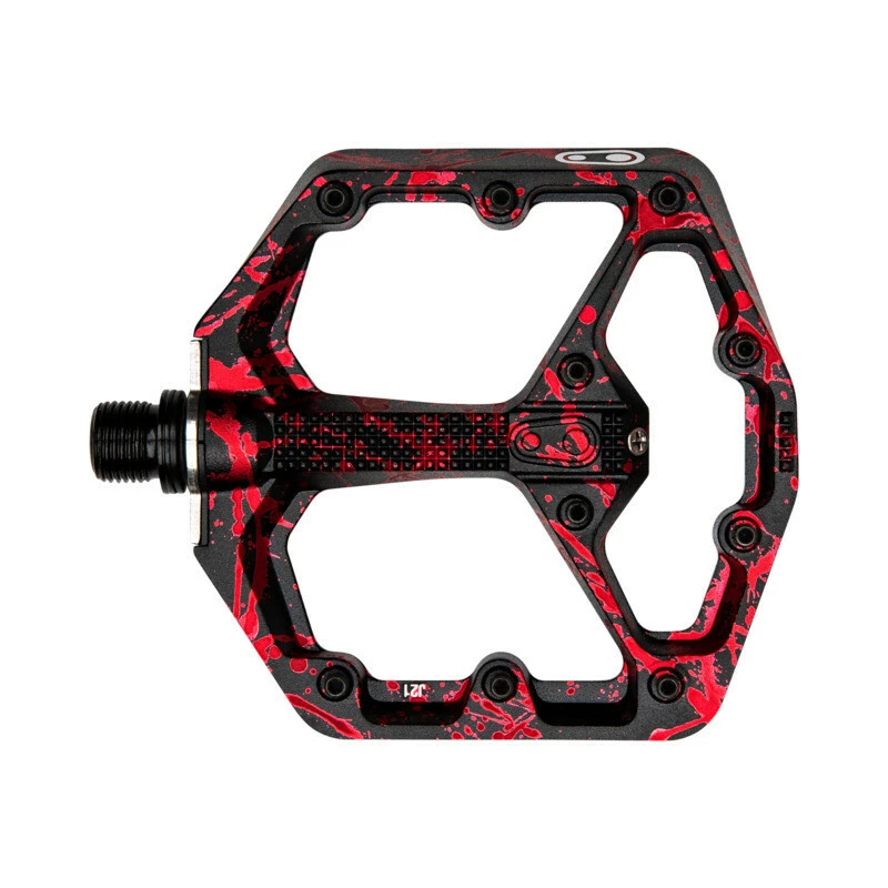Crankbrothers Crank Brothers Pedal Stamp 7 Small Splatter Rot 1 Crankbrothers Crank Brothers Pedal Stamp 7 Small Splatter Rot
