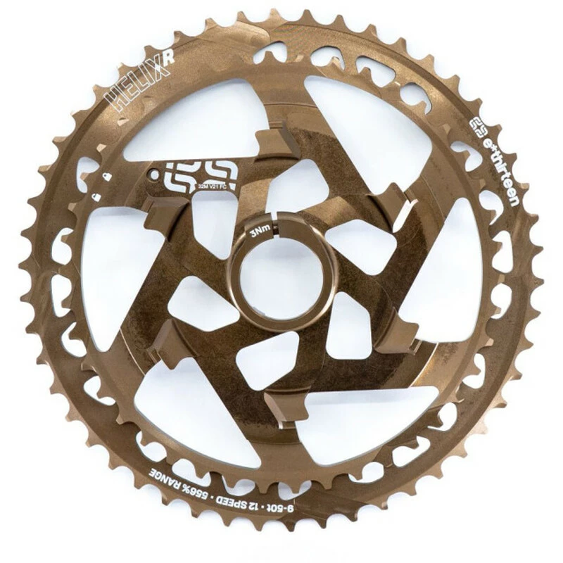 Ethirteen E13 Helix Race Cluster 42-50T 12-Speed, Bronze Aluminium Cogs Only 1 Ethirteen E13 Helix Race Cluster 42-50T 12-Speed, Bronze Aluminium Cogs Only
