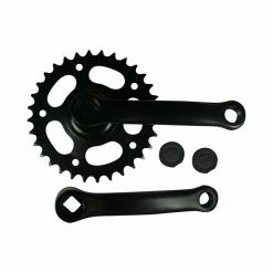 Mustang Kettenradgarnitur 32Z. 127mm Stahl Schwarz Ohne Kettenschutz