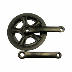 Mustang Kettenradgarnitur 36Z. 140mm Stahl Schwarz Mit Kettenschutz