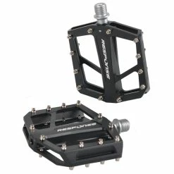 Response Flat Pedale MTB, 9/16" 7mm Lager Gedichtet, Black AL6061 24 Pin Format: 94x95mm