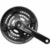 Shimano Kettenradgarnitur FCTY501 4-kant 170 Mm 48x38x28 Hosenschutz Schwarz Box
