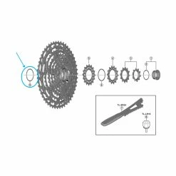 Shimano Spacer Zu XTR CS-M9100 12-Gang 10-51 Z&auml;hne