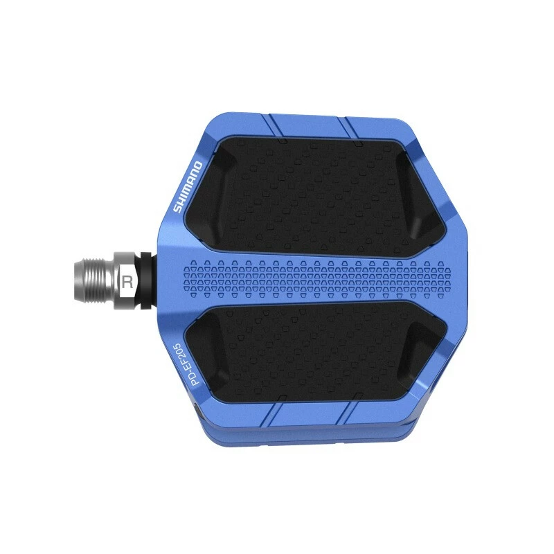 Shimano Urban 21 Pedal E-Bike/Trekking, PD-EF205R Flat Pedal Friction Rot 2 Shimano Urban 21 Pedal E-Bike/Trekking, PD-EF205R Flat Pedal Friction Rot – Bild 2