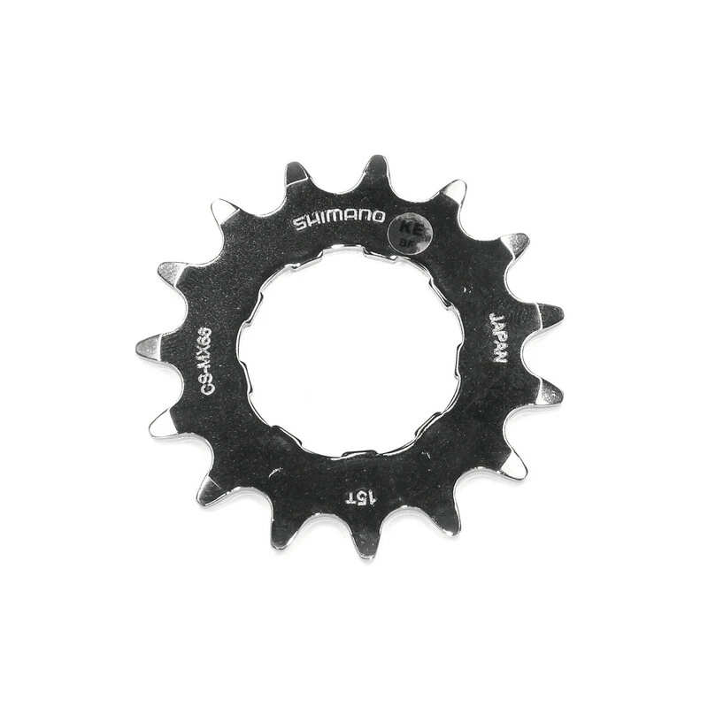 Shimano Zahnkranz DX CS-MX66 1-Gang 15 Zähne Verchromt Box 1 Shimano Zahnkranz DX CS-MX66 1-Gang 15 Zähne Verchromt Box