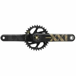 SRAM XX1 EAGLE 20 DUB 1x12 X-Sync Kurbelgarnitur Carbon 170mm, Boost 148, 34Z, DUB, Ohne Tretlager, Schwarz-gold