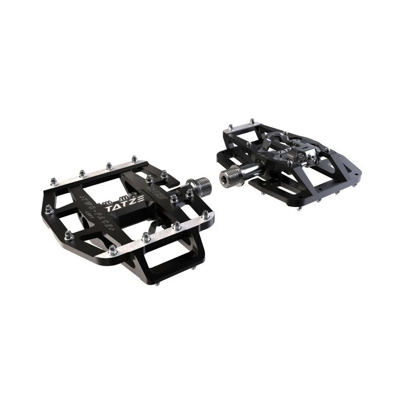 Tatze Pedal Two-Face CrMo4, Schwarz, Inkl. Cleat Und 8 Ersatzpins 2 Tatze Pedal Two-Face CrMo4, Schwarz, Inkl. Cleat Und 8 Ersatzpins – Bild 2